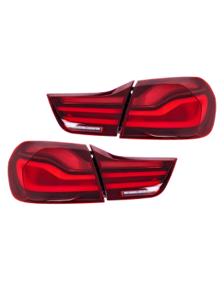 Fanali posteriori LED compatibile con BMW 4 Serie F32 F33 F36 M4 F82 F83 (2013-03.2019) rosso nero (