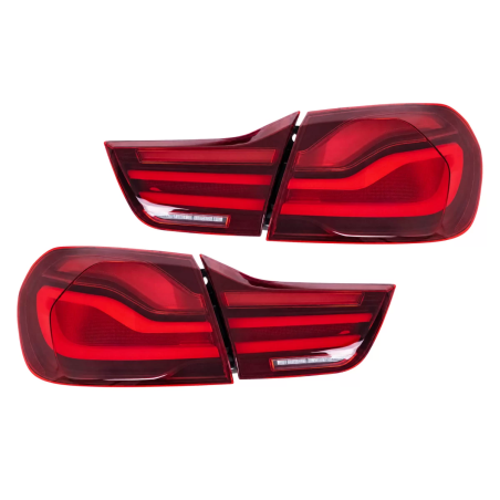 Fanali posteriori LED compatibile con BMW 4 Serie F32 F33 F36 M4 F82 F83 (2013-03.2019) rosso nero (