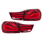 Fanali posteriori LED compatibile con BMW 4 Serie F32 F33 F36 M4 F82 F83 (2013-03.2019) rosso nero (