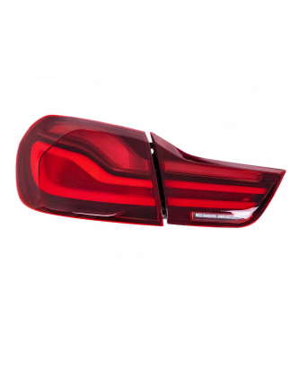 Fanali posteriori LED compatibile con BMW 4 Serie F32 F33 F36 M4 F82 F83 (2013-03.2019) rosso nero (