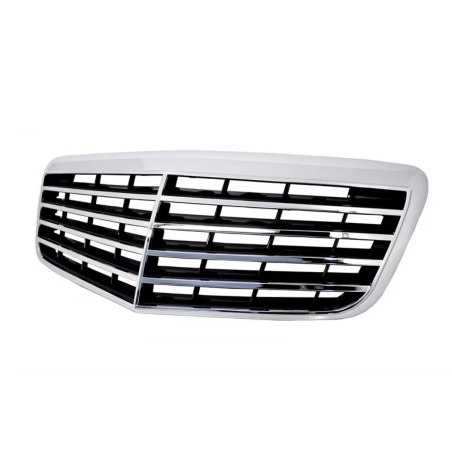 Griglia anteriore compatibile con Mercedes Classe E W211 (2006-2009) design Facelift (Cod. K-FGMBW21