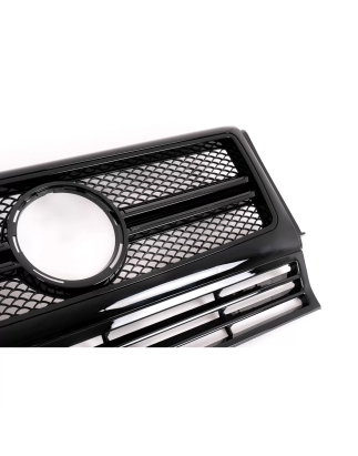 Griglia anteriore compatibile con Mercedes W463 G-Classe (1990-2018) New G65 G63 design Piano Full n