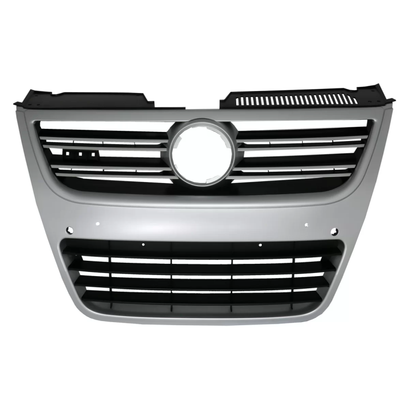 Griglia anteriore compatibile con VW Passat 3C (2007-2010) Silver Aluminium look (Cod. K-FGVWP3CR36S