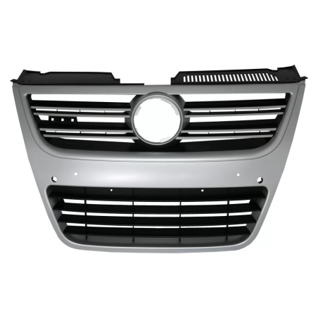 Griglia anteriore compatibile con VW Passat 3C (2007-2010) Silver Aluminium look (Cod. K-FGVWP3CR36S