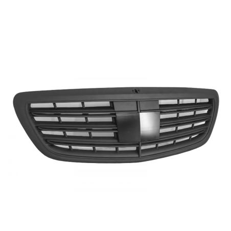 Griglia anteriore compatibile con Mercedes S-Classe W222 (2014-08.2020) S63 S65 design nero opaco (C
