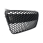 Griglia anteriore compatibile con Audi R8 (2007-2012) Honeycomb nero lucido (Cod. K-FGAUR8WOBB)