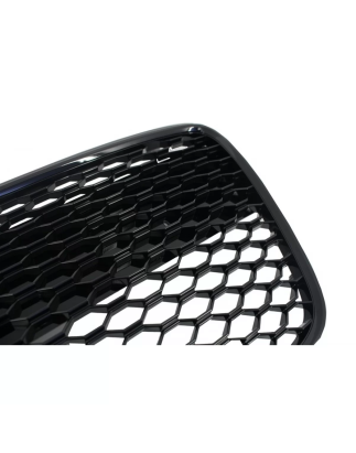 Griglia anteriore compatibile con Audi R8 (2007-2012) Honeycomb nero lucido (Cod. K-FGAUR8WOBB)