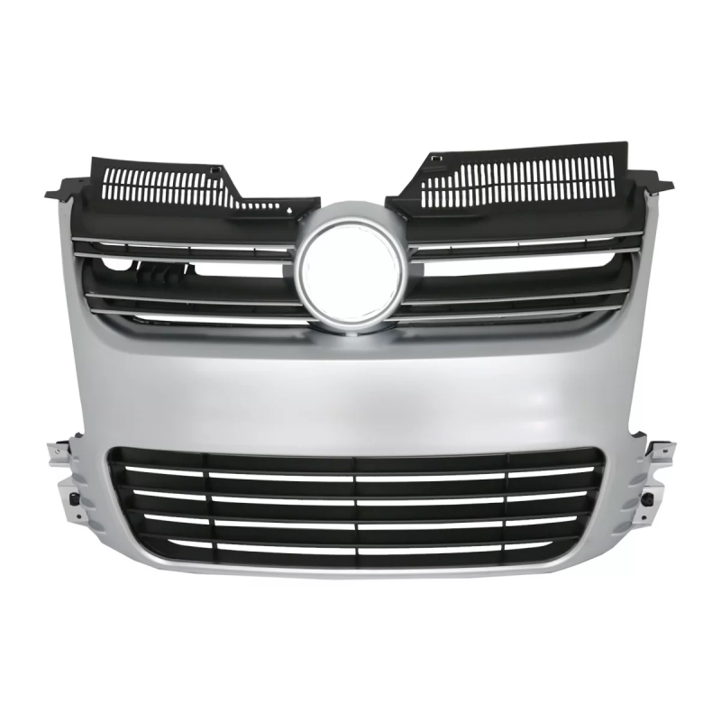 Griglia anteriore compatibile con VW Golf 5 V (2003-2007) R32 design Brushed Aluminium (Cod. K-FGVWG