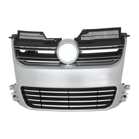 Griglia anteriore compatibile con VW Golf 5 V (2003-2007) R32 design Brushed Aluminium (Cod. K-FGVWG