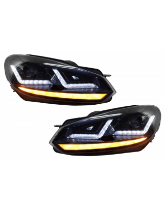 Griglia anteriore compatibile con VW Golf VI (2008-2012) con Osram Xenon Fari anteriori LED Dynamic 
