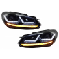 Griglia anteriore compatibile con VW Golf VI (2008-2012) con Osram Xenon Fari anteriori LED Dynamic 