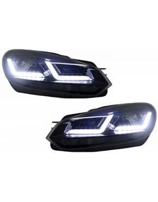 Griglia anteriore compatibile con VW Golf VI (2008-2012) con Osram Xenon Fari anteriori LED Dynamic 
