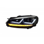 Griglia anteriore compatibile con VW Golf VI (2008-2012) con Osram Xenon Fari anteriori cromato LED 