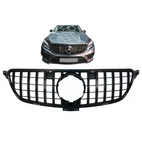 Griglia anteriore compatibile con Mercedes GLE C292 (2015-2018) GLE W166 SUV (2015-2018) GT-R Paname