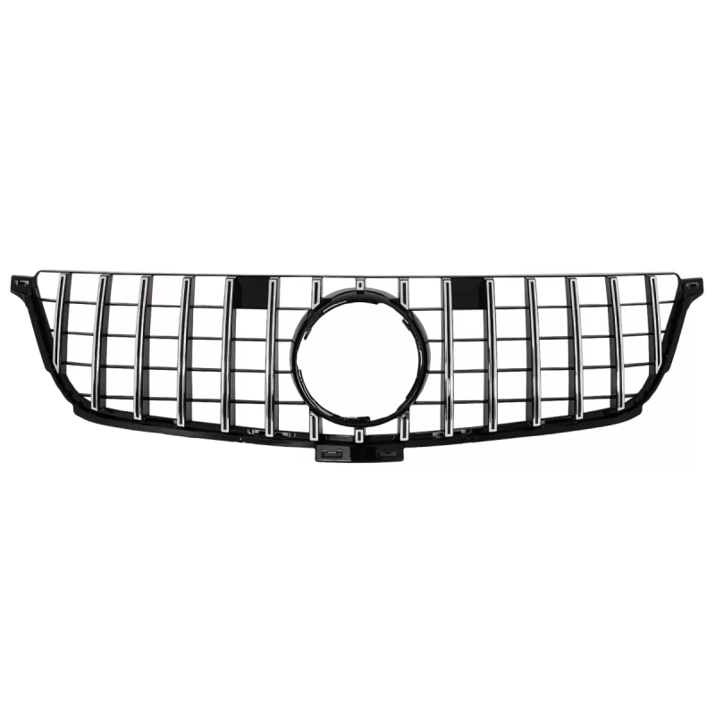 Griglia anteriore compatibile con Mercedes ML-Classe W166 (2012-2014) GT-R Panamericana design nero 