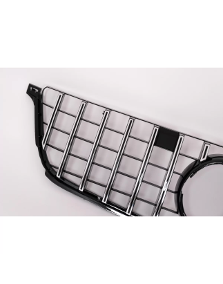 Griglia anteriore compatibile con Mercedes ML-Classe W166 (2012-2014) GT-R Panamericana design nero 