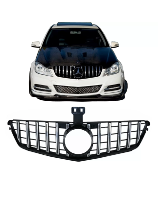 Griglia anteriore compatibile con Mercedes C-Classe W204 S204 Berlina Station Wagon (2007-2014) GT-R