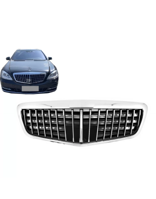 Griglia anteriore compatibile con Mercedes S-Classe W221 Facelift (2010-2013) Vertical design (Cod. 