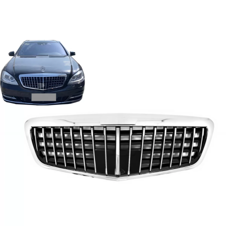 Griglia anteriore compatibile con Mercedes S-Classe W221 Facelift (2010-2013) Vertical design (Cod. 