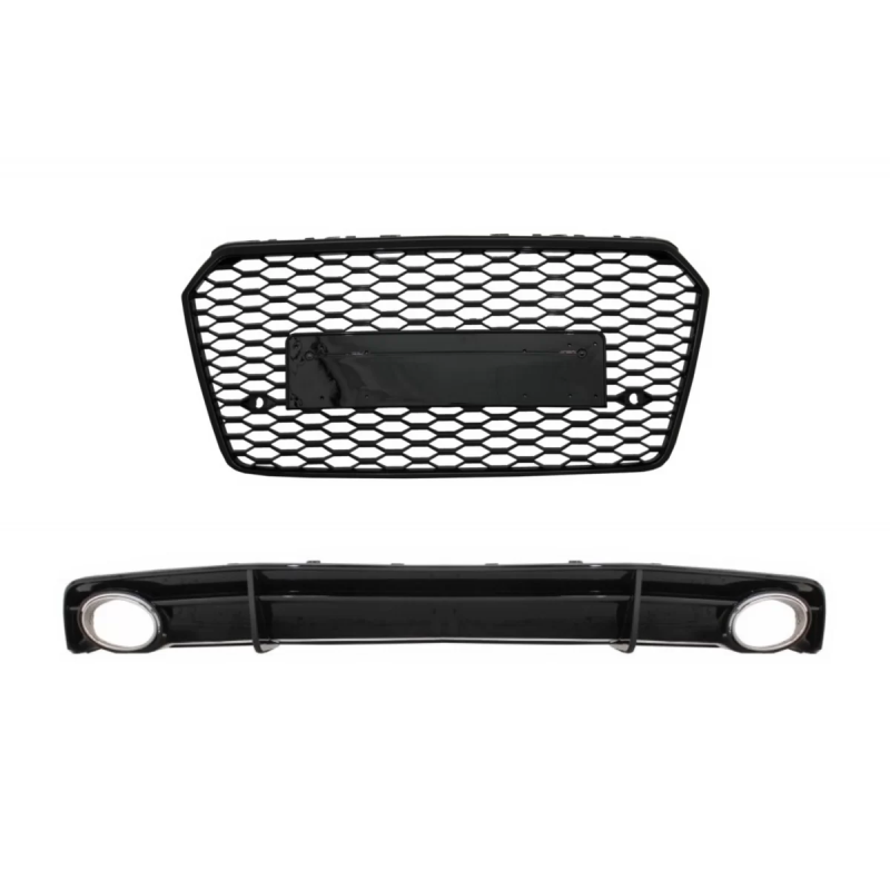 Griglia anteriore con Paraurti posteriore Spoiler Diffusore and Terminali di scarico compatibile con