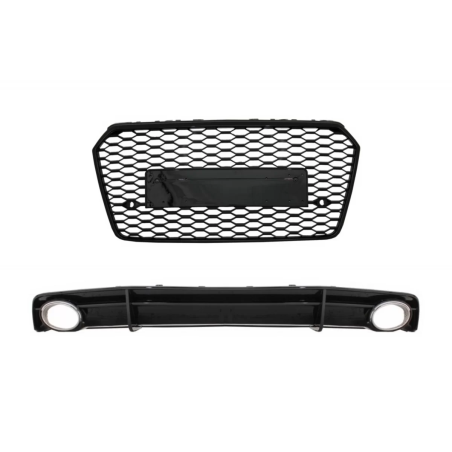 Griglia anteriore con Paraurti posteriore Spoiler Diffusore and Terminali di scarico compatibile con