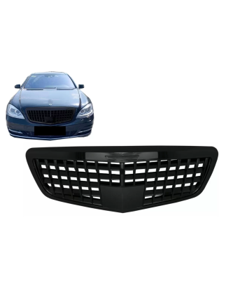 Griglia anteriore compatibile con Mercedes S-Classe W221 Facelift (2010-2013) Vertical design nero l