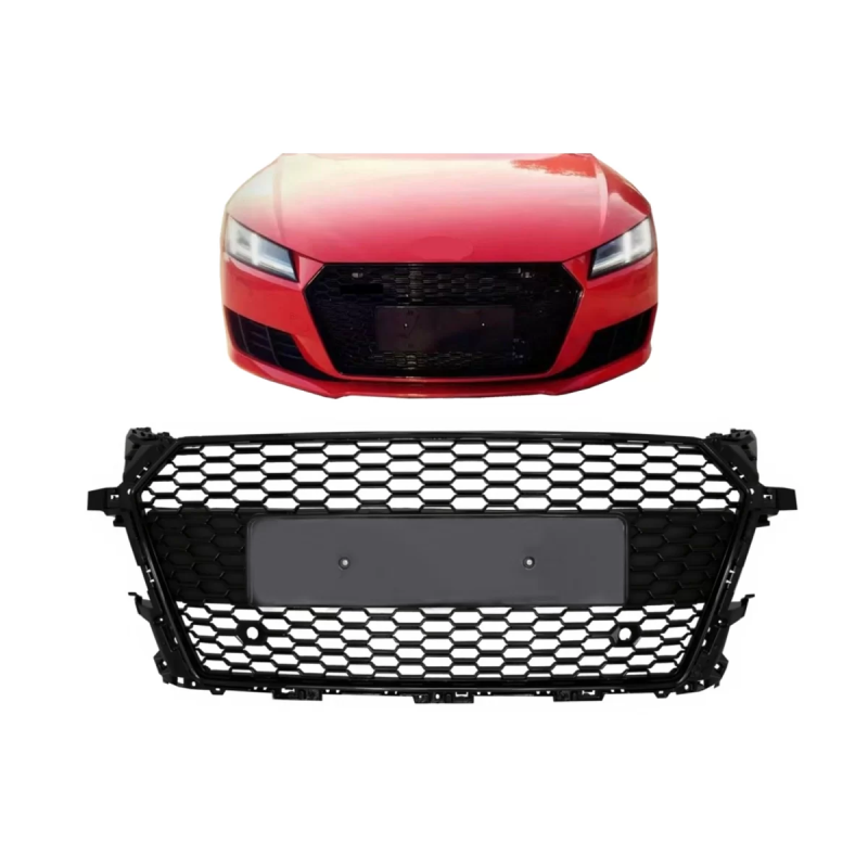 Griglia anteriore compatibile con Audi TT FV 8S (2015-2017) RS design nero (Cod. K-FGAUTT8SRSB)