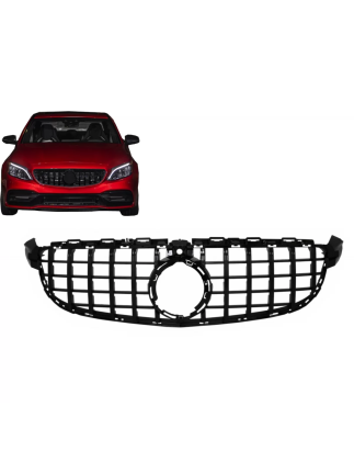 Griglia anteriore compatibile con Mercedes C-Classe C63 W205 Berlina S205 T-Modell A205 Cabrio C205 
