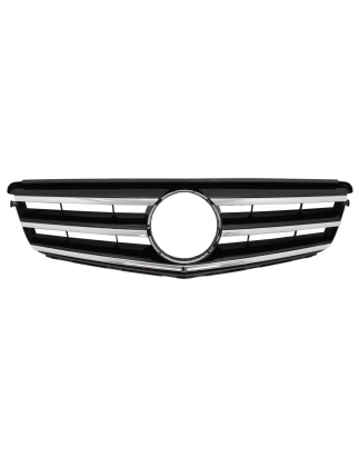 Griglia anteriore compatibile con Mercedes C-Classe W204 S204 Berlina Station Wagon (2007-2014) nero