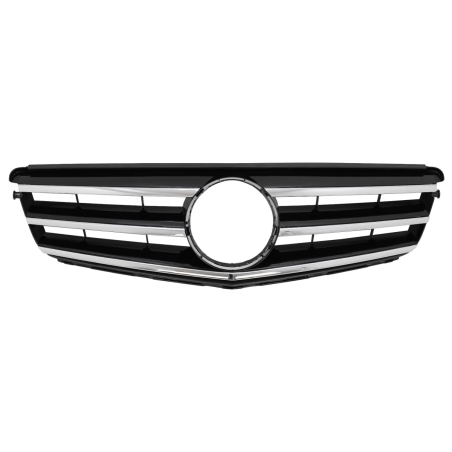 Griglia anteriore compatibile con Mercedes C-Classe W204 S204 Berlina Station Wagon (2007-2014) nero