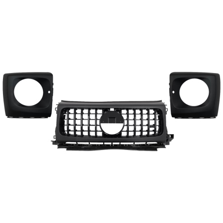 Griglia anteriore con Fari anteriori Covers compatibile con Mercedes G-Classe W464 W463A & G63 AMG (