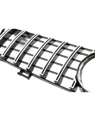 Griglia anteriore compatibile con Mercedes CLS W219 (2005-2008) GT-R Panamericana design cromato (Co