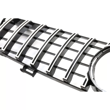 Griglia anteriore compatibile con Mercedes CLS W219 (2005-2008) GT-R Panamericana design cromato (Co