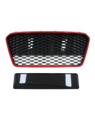 Griglia anteriore compatibile con Audi R8 42 1st Generation Facelift (2013-2015) RS design Glossy ne