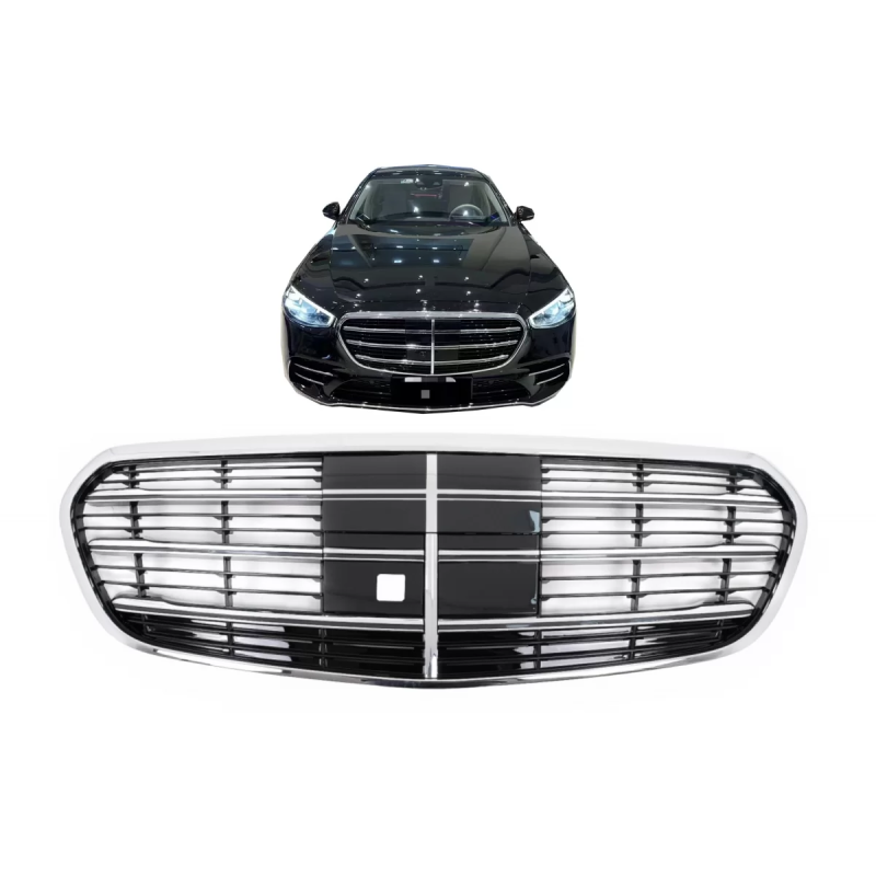 Griglia anteriore compatibile con Mercedes S-Classe W223 (2020-in poi) Berlina (Cod. K-FGMBW223)