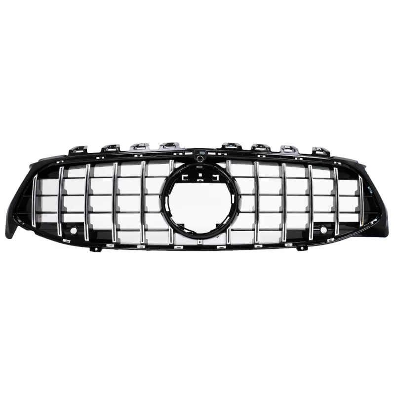 Griglia anteriore compatibile con Mercedes CLA X118 C118 (2019-05.2023) cromato Stripes GT-R Panamer