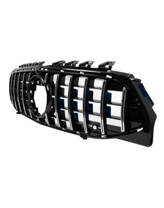 Griglia anteriore compatibile con Mercedes CLA X118 C118 (2019-05.2023) cromato Stripes GT-R Panamer