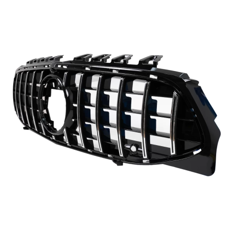 Griglia anteriore compatibile con Mercedes CLA X118 C118 (2019-05.2023) cromato Stripes GT-R Panamer