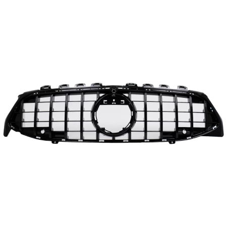 Griglia anteriore compatibile con Mercedes CLA X118 C118 (2019-05.2023) nero lucido Stripes GT-R Pan
