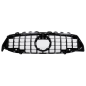 Griglia anteriore compatibile con Mercedes CLA X118 C118 (2019-05.2023) nero lucido Stripes GT-R Pan