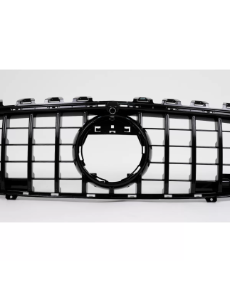 Griglia anteriore compatibile con Mercedes CLA X118 C118 (2019-05.2023) nero lucido Stripes GT-R Pan