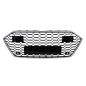 Griglia anteriore compatibile con Audi A7 4K8 (2018-) RS design Silver (Cod. K-FGAUA74KRSWHS)