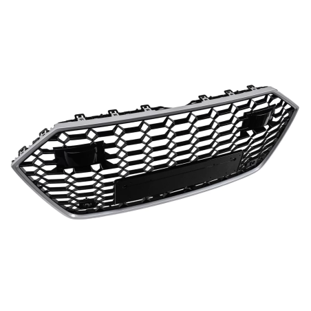 Griglia anteriore compatibile con Audi A7 4K8 (2018-) RS design Silver (Cod. K-FGAUA74KRSWHS)