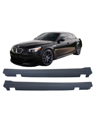 Minigonne laterali compatibile con BMW 5 Serie E60 E61 (2003-2011) LCI pre-restyling look M-Technik 