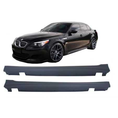 Minigonne laterali compatibile con BMW 5 Serie E60 E61 (2003-2011) LCI pre-restyling look M-Technik 