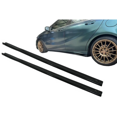 Minigonne laterali Extension compatibile con Mercedes A-Classe W176 Sport Line A45 Hatchback (2012-2