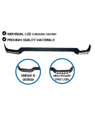 Spoiler paraurti anteriore LED DRL Extension compatibile con Mercedes G-Classe W463 (1989-2017) (Cod