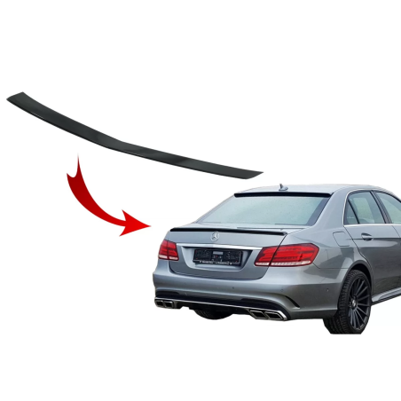 Spoiler baule compatibile con Mercedes Classe E W212 (2009-2016) design Facelift nero lucido (Cod. K
