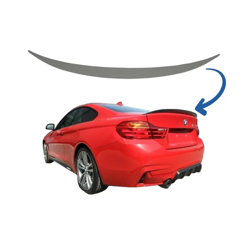 Spoiler baule compatibile con BMW 4 Serie F32 (2013-2019) M4 design (Cod. K-TSBMF32M4)