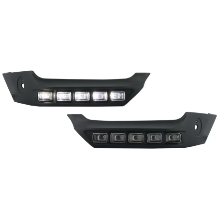 Spoiler paraurti anteriore LED DRL Extension compatibile con Mercedes G-Classe W463 (1989-in poi) (C